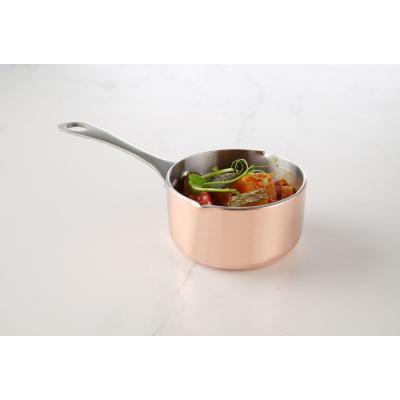 Mini rendlík s výlevkou, HENDI, 0,26L, ⌀85x(H)50mm | 607039